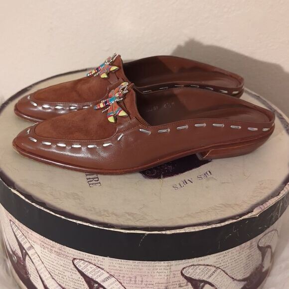 Donald Pliner Leather slip on shoes - Picture 1 of 9